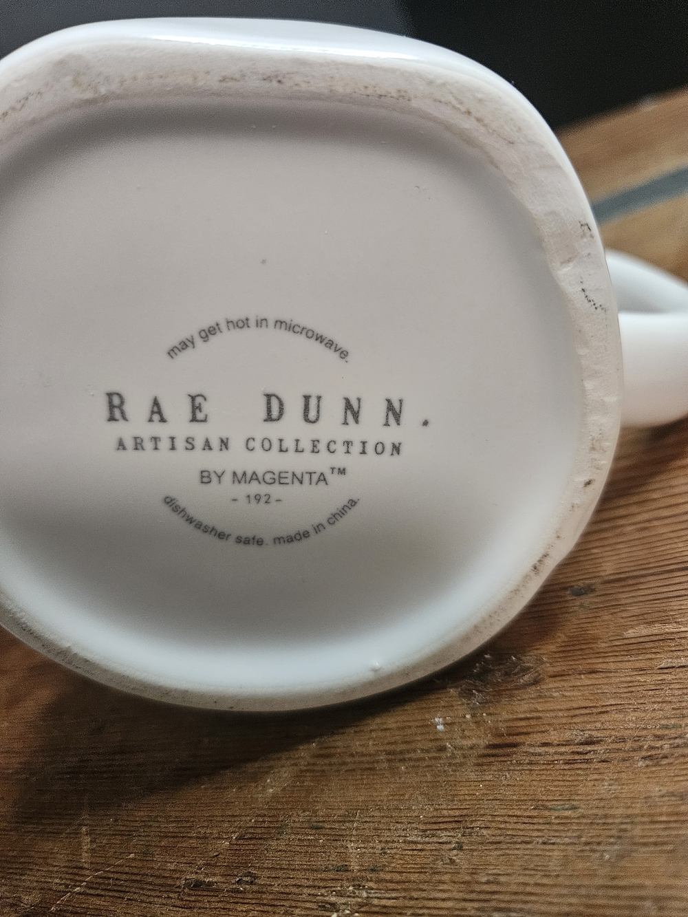 Rae Dunn White Italy Ceramic Coffee Mug - Travel & Home Dining - Picture 4 of 4